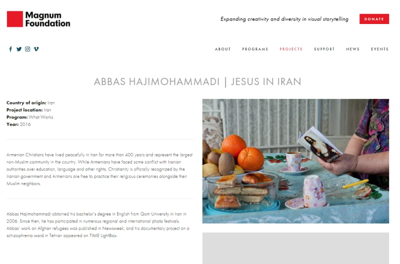 “Jesus In Iran” a project in collaboration with Magnum Foundation